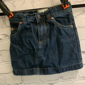 5/$20 Kids Girls Old Navy Jean Skirt with Heart Pockets Size 5T Blue